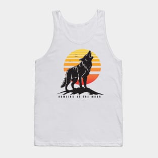 Wof howling at the moon Tank Top